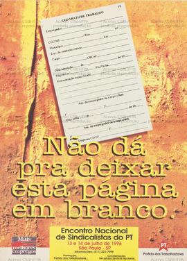 Não dá pra deixar esta página em branco. (13 a 14 jul. 1996, São Paulo (SP)).