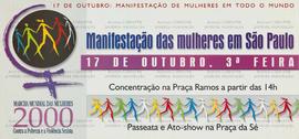 17 de outubro: Manifestação de Mulheres em todo Mundo (São Paulo (SP), 17-10-2000).