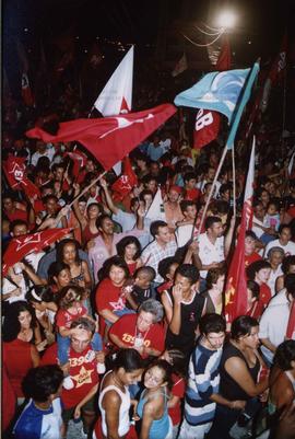 Comício da candidatura &quot;Lula Presidente&quot; (PT) nas eleições de 2002 (Aracajú-SE, 2002) /...