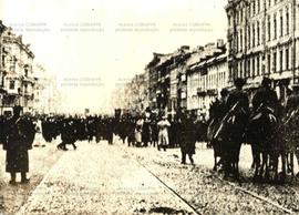 Greve geral dos trabalhadores russos (Rússia, 1905). / Crédito: Autoria desconhecida.