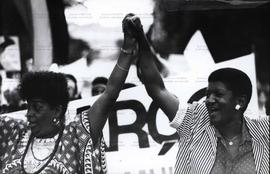 Passeata “Vozes de Mulher” promovida pelo PT nas eleições de 1988 (Local desconhecido, 08 mar. 19...