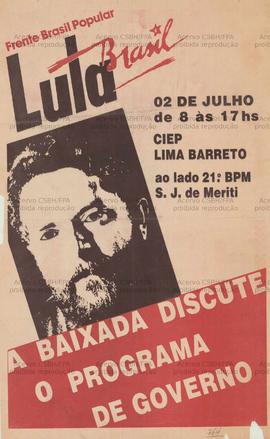 Lula Brasil: Frente Brasil Popular [2]. (1989, Santos (SP)).