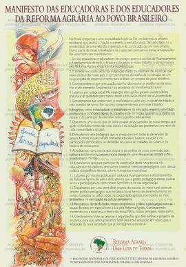 Manifesto das Educadoras e dos Educadores da Reforma Agrária ao Povo Brasileiro (Brasil, Data des...