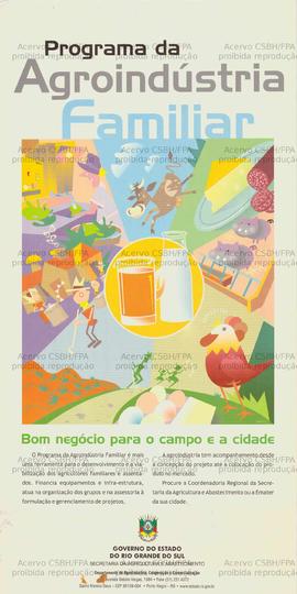 Programa de agroindústria familiar (Rio Grande do Sul (Estado), Data desconhecida).