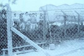 Assembleia dos metalúrgicos da Cofap pela jornada de 40 horas (Santo André-SP, 23 abr. 1985). Cré...
