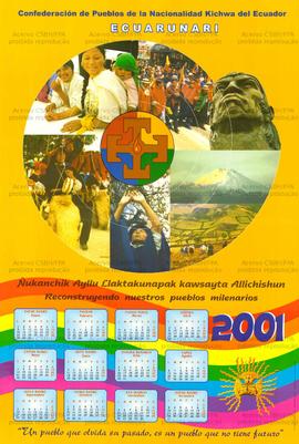 2001 (Calendário) (Equador, 2001).