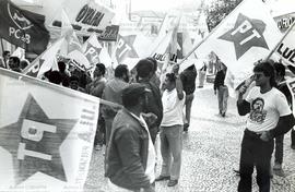 Ato da candidatura “Lula Presidente” (PT) nas eleições de 1989 (Santo André-SP, 13 jul. 1989). / ...
