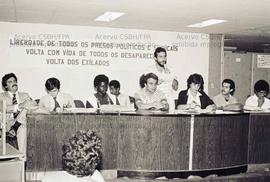Ato pela libertação de presos políticos e pelo retorno dos exilados e desaparecidos ([São Paulo-S...