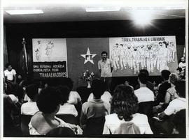 Primeiro programa de TV institucional do PT no Espírito Santo (Espírito Santo, 1982). / Crédito: ...