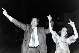 Ronaldo Lessa (PSB) e Heloisa Helena na campanha Ronaldo Lessa prefeito nas eleições de 1992 (Ala...