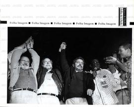 Comício da campanha Lula presidente no Vale do Anhangabau nas eleições de 1994(São Paulo-SP, 12 j...