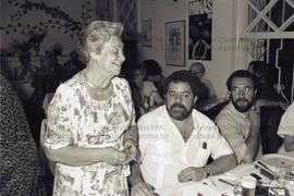 Encontro de Lula com Fleury e Fernando Morais (Local desconhecido, 28 abr. 1992). Crédito: Vera J...