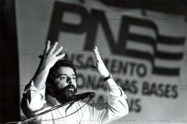 Evento não identificado [Lula] (Local desconhecido, 25 abr. 1989). / Crédito: Paula Simas