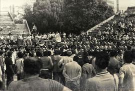 Reunião dos Petroleiros de Campinas em greve (Campinas-SP, 9-10 jul. 1983). / Crédito: Autoria de...