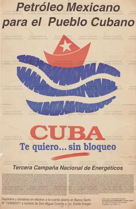 Petróleo Mexicano para el Pueblo Cubano (Cuba, Data desconhecida).