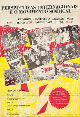 Perspectivas Internacionais e o movimento sindical  (São Paulo (SP), Data desconhecida).