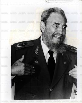 Visita de Fidel Castro ao Brasil (Rio de Janeiro-RJ, 12 jun. 1992). / Crédito: José Varella.