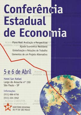 Conferência Estadual de Economia (São Paulo (SP), 05-06/04/0000).