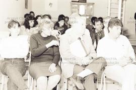 Debate Emurb realizado pelo Governo da Erundina (São Paulo-SP, 08 nov. 1989).. Crédito: Vera Jursys