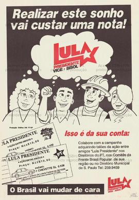 Realizar este sonho vai custar uma nota!. (1989, Brasil).