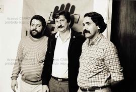 Retratos de candidaturas majoritárias do PT nas eleições de 1982 (Local desconhecido, 1982). Crédito: Vera Jursys