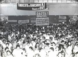 Encontro Nacional do Bancários, realizado na quadra dos bancários (São Paulo-SP, 26 mar. 1988). / Crédito: Clodoaldo Jurado.