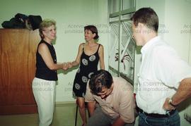 Reunião da candidatura “Marta governadora” (PT) com Afubesp nas eleições de 1998 ([São Paulo-SP?], 1998). Crédito: Vera Jursys