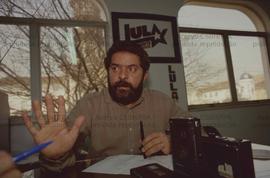 Lula, candidato à Presidência da República (PT), concede entrevista nas eleições de 1989 ([São Pa...