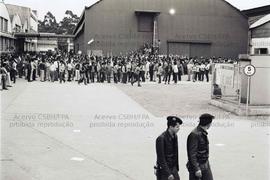 Greve dos trabalhadores da Monark, no bairro de Santo Amaro (São Paulo-SP, 1982). Crédito: Vera J...