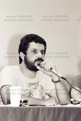 Ato de lançamento Chapa 3 ao Sindicato dos Metalúrgicos de São Paulo (São Paulo-SP, mai. 1987). Crédito: Vera Jursys