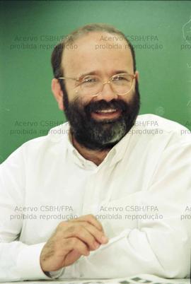 Entrevista coletiva concedida por dirigentes sindicais bancários ([São Paulo-SP?], jun. 1998). Cr...