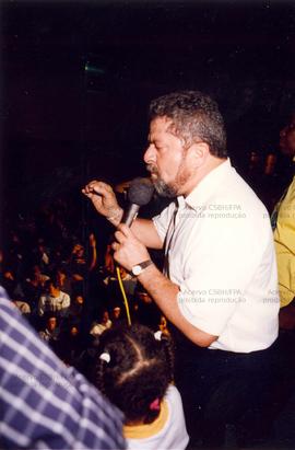 Comício da candidatura “Lula Presidente” (PT) nas eleições de 1994 (Rio de Janeiro-RJ, 1994). / Crédito: Autoria desconhecida