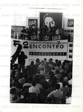 Encontro Estadual do PT-SP, 5º (São Paulo-SP, [21 mai.] 1989) [Colégio Sion] – 5º ENPT. / Crédito...