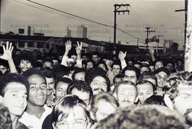 Greve dos trabalhadores da Monark, no bairro de Santo Amaro (São Paulo-SP, 1982). Crédito: Vera J...