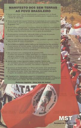 Manifesto dos Sem Terras ao Povo Brasileiro (Brasil, 00/09/1996).