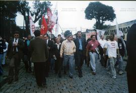 Caminhada com Lula, promovida pela candidatura &quot;Lula Presidente&quot; (PT) na campanha de 20...