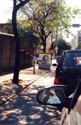 Propaganda de rua da candidatura “FHC Presidente” nas eleições de 1998 (Belo Horizonte-MG, 1998). / Crédito: Marcos Alvarenga