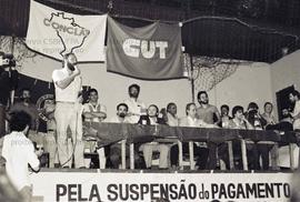 Ato da Jornada Internacional Contra a Dívida Externa, organizado pela CUT e CGT (São Paulo-SP, 23...