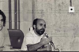 Assembleia do Sindicato dos Médicos de São Paulo ([São Paulo-SP?], 30 out. 1985). Crédito: Vera J...