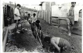 Obras de saneamento realizadas pela Prefeitura Municipal (São Bernardo do Campo-SP, Data desconhe...
