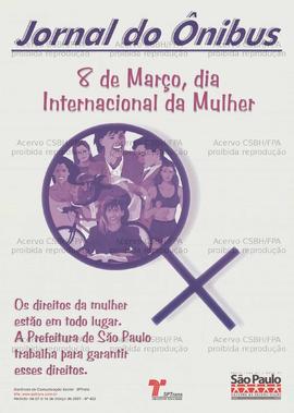 Jornal do ônibus. 8 de março, dia internacional da mulher  (São Paulo (SP), Data desconhecida).