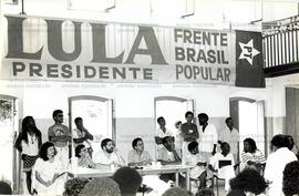 Ato com movimento negro promovido pela candidatura “Lula Presidente” (PT) no Teatro Miguel de San...