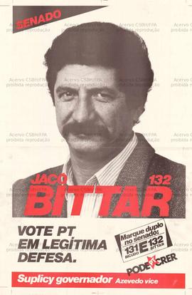 Jacó Bittar 132. Vote PT em legitima defesa. . (1986, São Paulo (SP)).