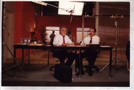 Gravação do programa de televisão da candidatura &quot;Genoino Governador&quot; (PT) no estúdio, nas eleições de 2002 (São Paulo-SP, 2002) / Crédito: Autoria desconhecida