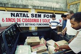 Campanha “Natal sem fome”, organizado pelo Comitê Betinho (Local desconhecido, data desconhecida)...