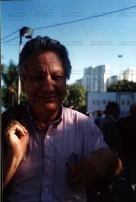 Ato de apoio dos artistas à candidatura &quot;Lula Presidente&quot; (PT) nas eleições de 2002 (Rio de Janeiro-RJ, 2002) / Crédito: Autoria desconhecida