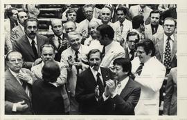 Votação da Lei da Magistratura Nacional (Brasília-DF, [8 mar. 1979]). / Crédito: Autoria desconhe...