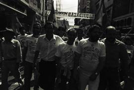 Caminhada da candidatura “Horácio Neto prefeito” (PT) nas eleições de 1988 (São Caetano do Sul-SP, 1988). Crédito: Vera Jursys