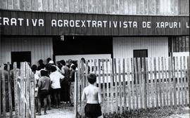 Caravana da Cidadania visita o Seringal Cachoeira (Capuri-AC, 5 set. 1993). / Crédito: Carlos Car...
