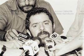 [Entrevista coletiva concedida por dirigentes do PT?] ([São Paulo-SP], 1990). Crédito: Vera Jursys